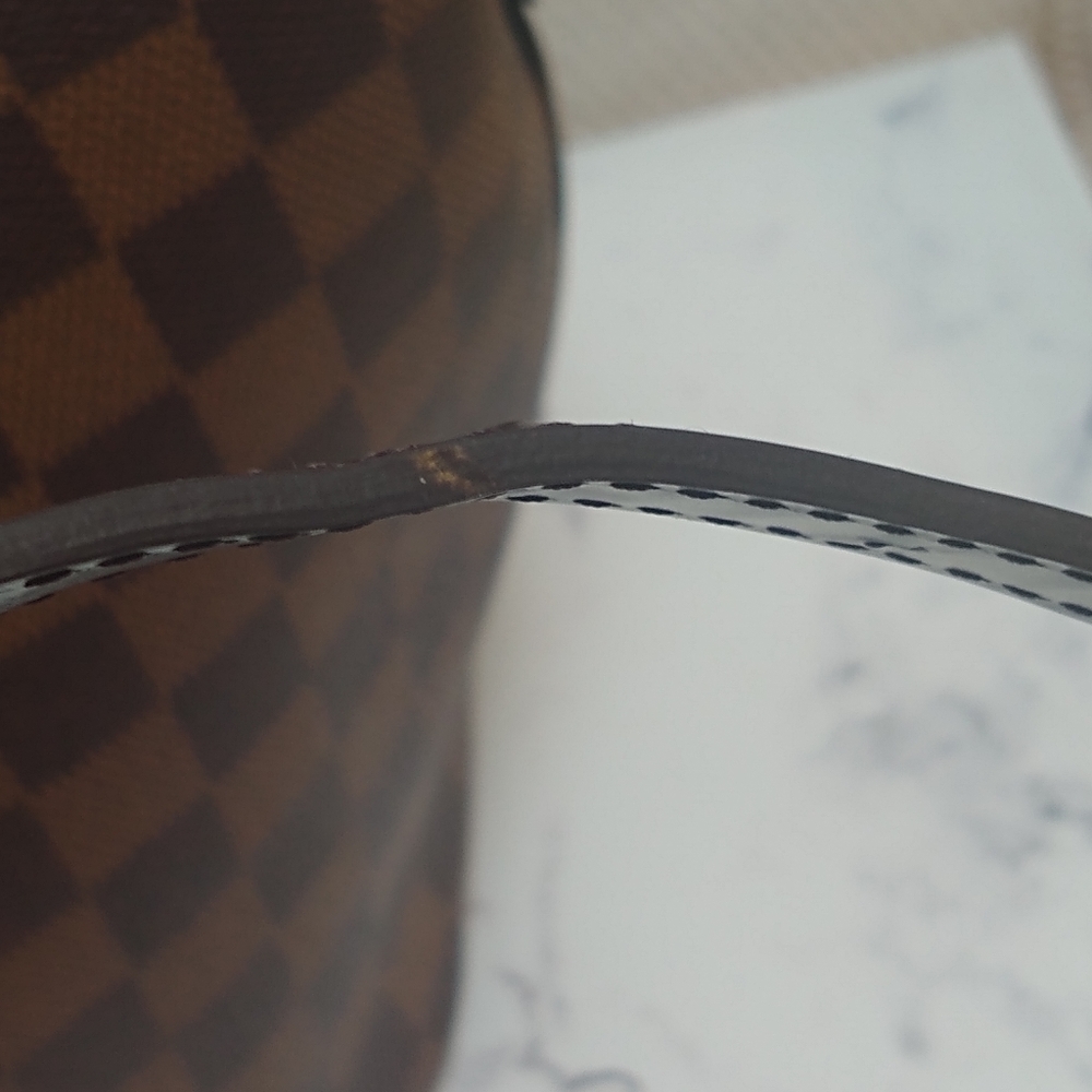 Authentic Louis Vuitton Sienna Damier Ebene MM Crossbody Bag with Strap - Picture 9 of 14